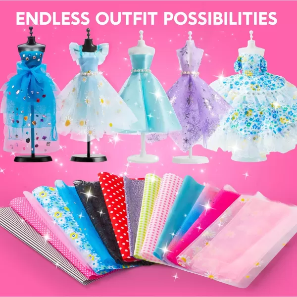 Klever Kits 400PCS Fashion Design Crafts for Kids Art and Crafts Toy DIY Sewing Crafts with 3 Mannequins for Girls Aged 812 Birthday Christmas Presents