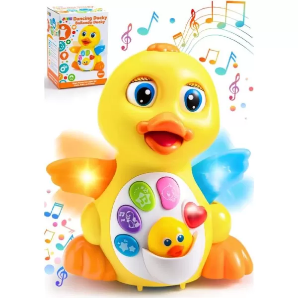 JOYIN Baby Toys Duck Infant Musical Toys 18 Months Tummy Time Toys with Music ampamp Lights Light Up Learning Toys Dancing Crawling Baby Toy Baby Easter Basket Stuffers Gifts