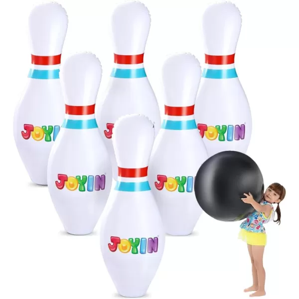JOYIN Giant Inflatable Bowling Set for Kids and Adults Christmas Birthday Party Games Kids Education Motor Skills ToysClassic bowling