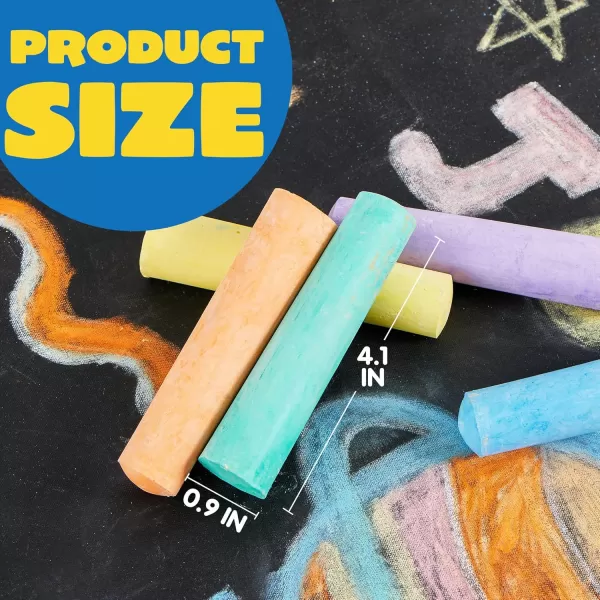 160 PCS Sidewalk Chalks Set NonToxic Washable Jumbo Chalk for Outdoor Art Play Painting on Chalkboard Blackboard and Playground