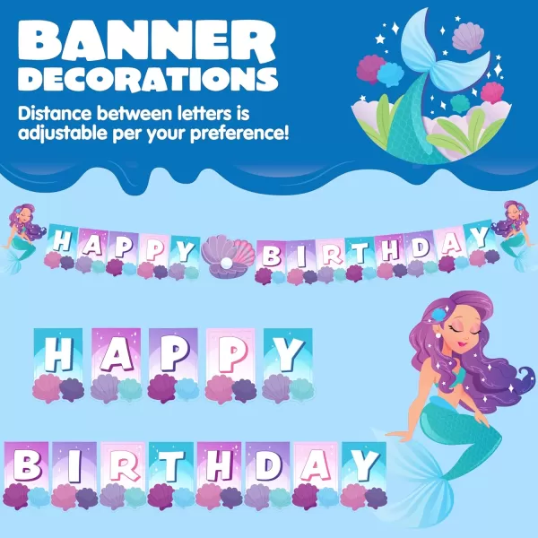 JOYIN 145 Pcs Unicorn Birthday Party Supplies with Unicorn Banner for Girls 24 Serves Unicorn Disposable Tableware Set with Plates  Cups Napkins and Cutlery Sets for Unicorn Themes Party Kids 2 3Mermaid