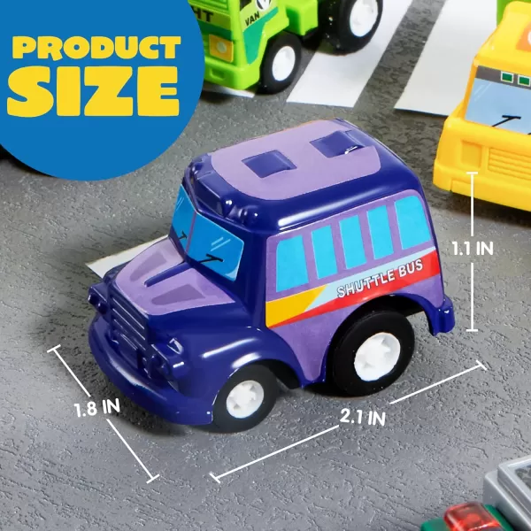 JOYIN 25 Pieces Pull Back Cars and Trucks Toy Vehicles Set for Toddlers Girls and Boys Kids Play Set DieCast Car Set Kids Party Favors Stocking Stuffers Kids Presents Toys