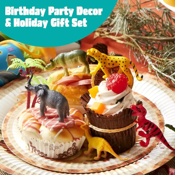 JOYIN 69Pcs Small Animal Figures Assorted Mini Plastic Animal Toy Ocean Zoo Farm Dinosaur Insect Realistic Tiny Little Animals for Sensory Bin Christmas Birthday Gifts Toddler 3 Kid 35