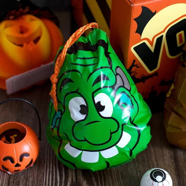 JOYIN 72PCS Halloween Drawstring Goody Bags for Halloween Treats Bags Trick or Treat Bags Goodie Candy Gift Bags Bulk for Kids Trick or Treating Halloween Party Favors Supplies