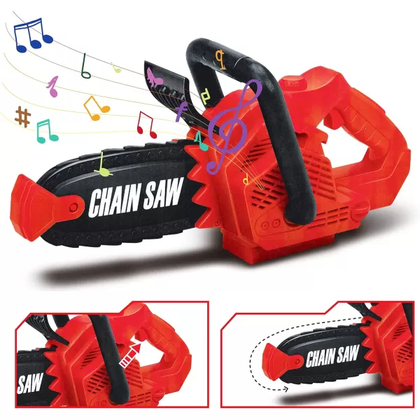 JOYIN 9Pcs Kids Tool Set Pretend Play Toddler Tool Toys with Construction Worker Box ampamp Electronic Drill Chainsaw Toy for Boy Girl Halloween Present Birthday Dress Up Party Favors