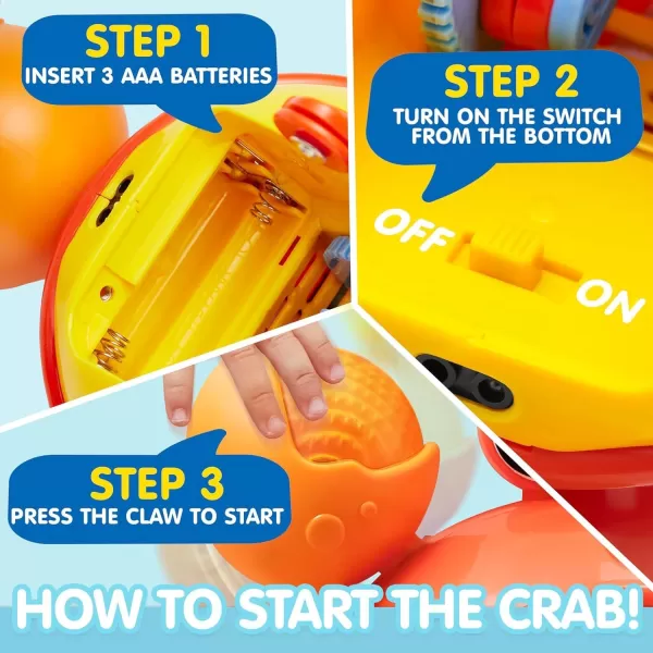 JOYIN Crawling Crab Tummy Time Toy Walking Crab Toys for Babies Interactive Big Crab Toy with Intelligent Sensor Lights Buttons Dancing Crab AutoAvoiding Obstacles Gift for Toddlers