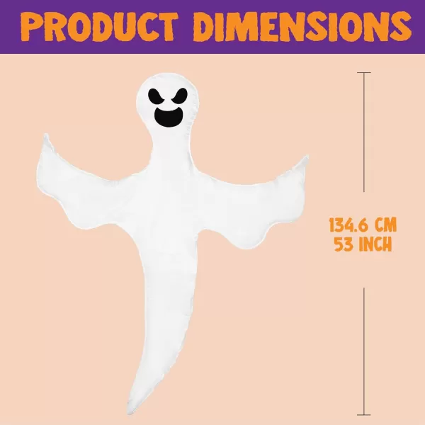 JOYIN Halloween Tree Wrap Ghost Decoration Cute Design Decor for Outdoor Lawn Party SuppliesAngry
