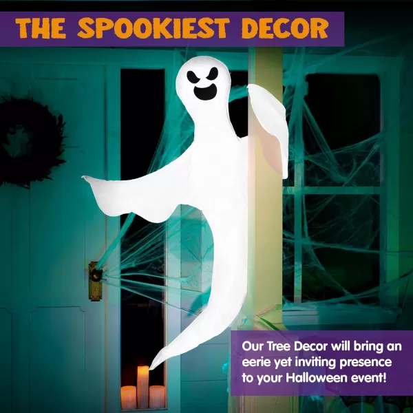 JOYIN Halloween Tree Wrap Ghost Decoration Cute Design Decor for Outdoor Lawn Party SuppliesAngry