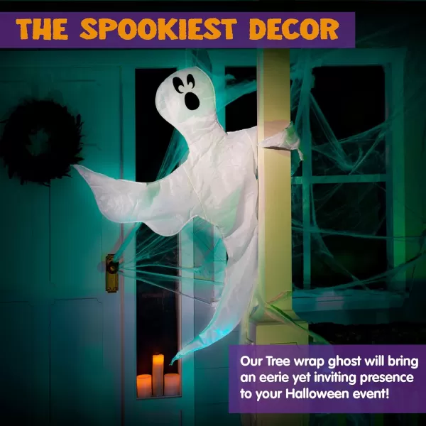 JOYIN Halloween Tree Wrap Ghost Decoration Cute Design Decor for Outdoor Lawn Party SuppliesCute