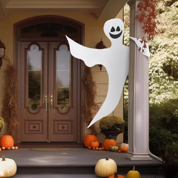 JOYIN Halloween Tree Wrap Ghost Decoration Cute Design Decor for Outdoor Lawn Party SuppliesSmile