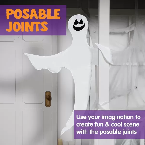 JOYIN Halloween Tree Wrap Ghost Decoration Cute Design Decor for Outdoor Lawn Party SuppliesSmile