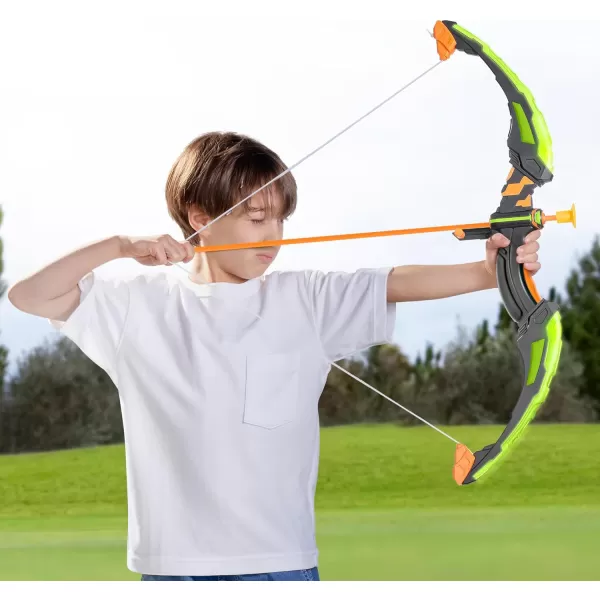 JOYIN LED Bow and Arrow for Kids Light Up Archery Toy Play Set with Suction Cups Arrows Targets ampamp Arrow Case Indoor and Outdoor Hunting Play Gift Toys for Boys Girls 312Green