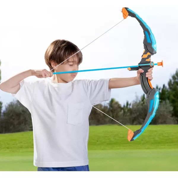 JOYIN LED Bow and Arrow for Kids Light Up Archery Toy Play Set with Suction Cups Arrows Targets ampamp Arrow Case Indoor and Outdoor Hunting Play Gift Toys for Boys Girls 312Navy Blue