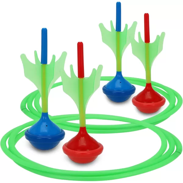 JOYIN Lawn Darts Game Set for Kids and Adults  Glow in The Dark Outdoor Games Lawn Games for Adults and Family Soft Tip Lawn Darts Set for Kids Camping Games Outside Yard Games