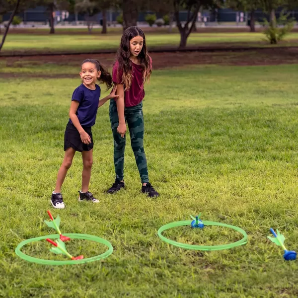 JOYIN Lawn Darts Game Set for Kids and Adults  Glow in The Dark Outdoor Games Lawn Games for Adults and Family Soft Tip Lawn Darts Set for Kids Camping Games Outside Yard Games