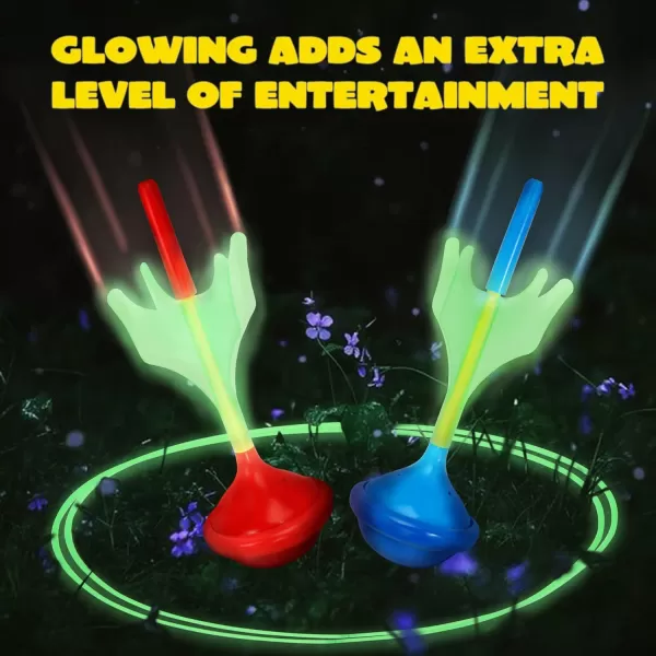 JOYIN Lawn Darts Game Set for Kids and Adults  Glow in The Dark Outdoor Games Lawn Games for Adults and Family Soft Tip Lawn Darts Set for Kids Camping Games Outside Yard Games