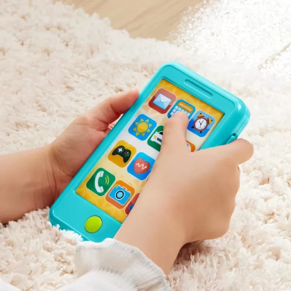 JOYIN Pretend Play Smart Phone Keyfob Key Toy and Credit Cards Set Kids Toddler Cellphone Toys Toddler Birthday Gifts Toys for 1 2 3 4 5 Year Old Kids Presents ToysBlue