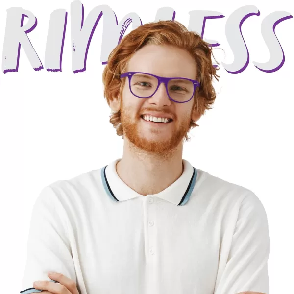 JOYIN Retro Nerd Costume Accessories Glasses with Clear Lenses Nerd Fake Glasses Costume Props for Men Women Costume PartyPurple