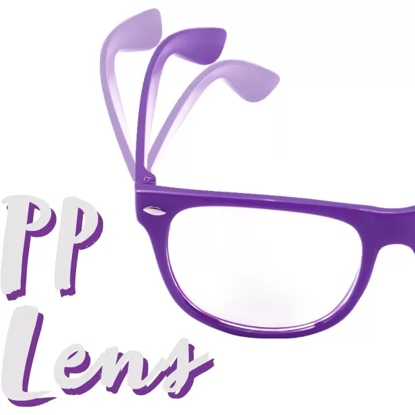 JOYIN Retro Nerd Costume Accessories Glasses with Clear Lenses Nerd Fake Glasses Costume Props for Men Women Costume PartyPurple