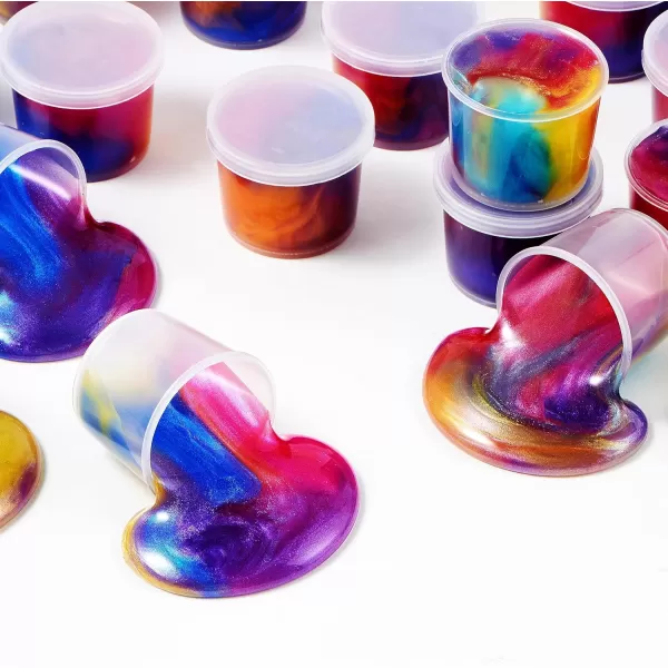 JOYIN Slime Party Favors 36 Pack Galaxy Slime Ball Party Favors  Stretchy NonSticky MessFree Stress Relief and Safe for Girls and Boys  Classroom Reward Valentines Day Party SuppliesGalaxy Slime Cup