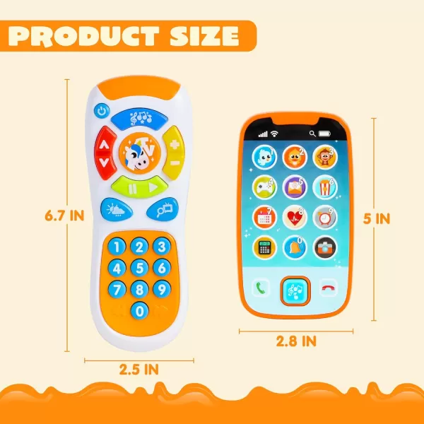 JOYIN Smartphone Toys for Baby Remote Control Baby Phone with Music Baby Learning Toy Christmas Birthday Gifts for Baby Infants Kids Boys and Girls Holiday Stuffers PresentWhite