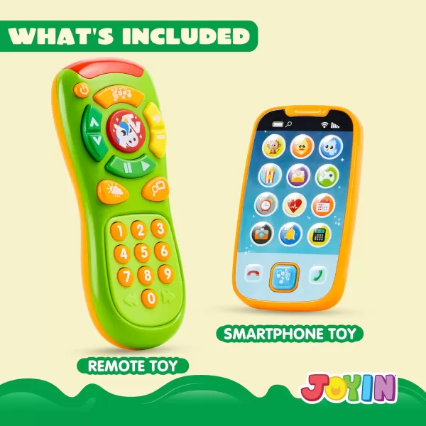 JOYIN Smartphone Toys for Baby Remote Control Baby Phone with Music Baby Learning Toy Christmas Birthday Gifts for Baby Infants Kids Boys and Girls Holiday Stuffers PresentGreen