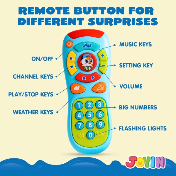 JOYIN Smartphone Toys for Baby Remote Control Baby Phone with Music Baby Learning Toy Christmas Birthday Gifts for Baby Infants Kids Boys and Girls Holiday Stuffers PresentOrange