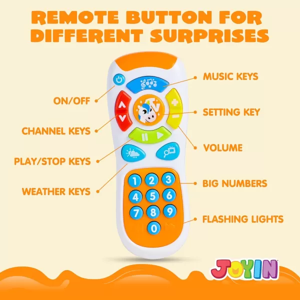JOYIN Smartphone Toys for Baby Remote Control Baby Phone with Music Baby Learning Toy Christmas Birthday Gifts for Baby Infants Kids Boys and Girls Holiday Stuffers PresentWhite
