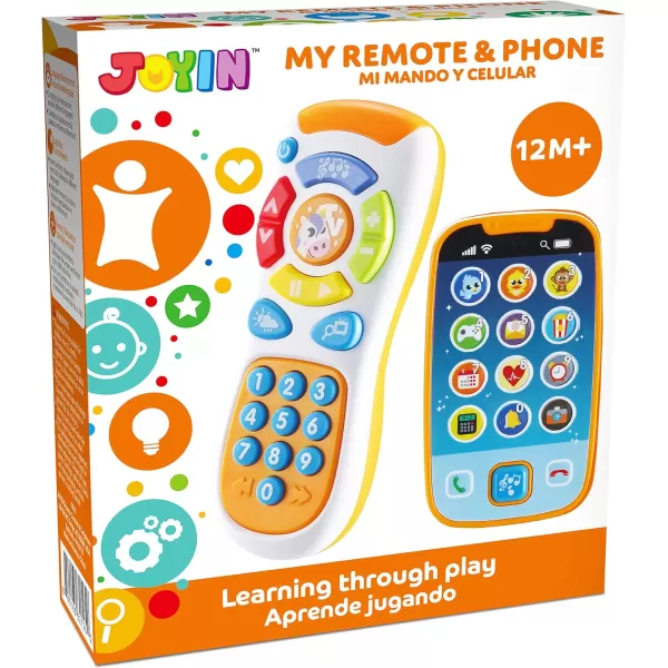 JOYIN Smartphone Toys for Baby Remote Control Baby Phone with Music Baby Learning Toy Christmas Birthday Gifts for Baby Infants Kids Boys and Girls Holiday Stuffers PresentWhite
