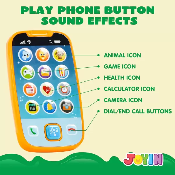 JOYIN Smartphone Toys for Baby Remote Control Baby Phone with Music Baby Learning Toy Christmas Birthday Gifts for Baby Infants Kids Boys and Girls Holiday Stuffers PresentGreen