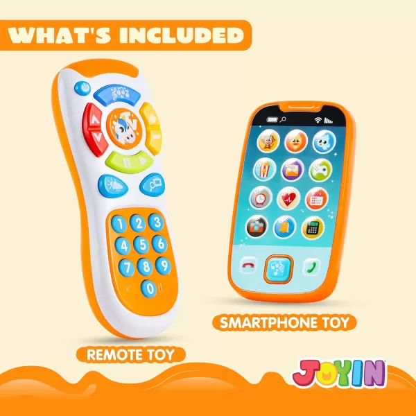 JOYIN Smartphone Toys for Baby Remote Control Baby Phone with Music Baby Learning Toy Christmas Birthday Gifts for Baby Infants Kids Boys and Girls Holiday Stuffers PresentWhite