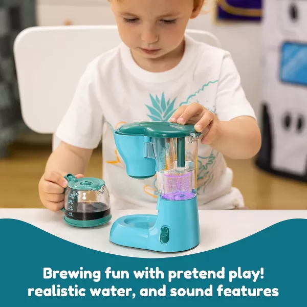 Joyin Play Kitchen Toys Pretend Play Kitchen Appliances Toy Set with Coffee Maker Mixer Toaster with Realistic Lightsampamp Sounds Birthday Gift for Kids Ages 3 PinkBlue