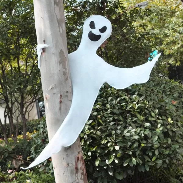 JOYIN Halloween Tree Wrap Ghost Decoration Cute Design Decor for Outdoor Lawn Party SuppliesAngry