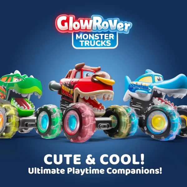 JOYIN 3 Pack Monster Truck Toy  Motion Activated LightUp Cars for Toddlers  Monster Treads Lightning Wheels  Baby Toy Press ampamp Go Cars for Boys Girls