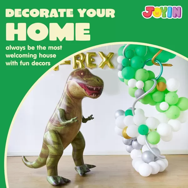 JOYIN 62 Giant TRex Dinosaur Inflatable for Party Decorations Birthday Party Gift for Kids and Adults Dinosaur Pool Toys Over 5Ft Tall
