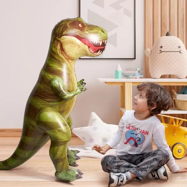 JOYIN 62 Giant TRex Dinosaur Inflatable for Party Decorations Birthday Party Gift for Kids and Adults Dinosaur Pool Toys Over 5Ft Tall