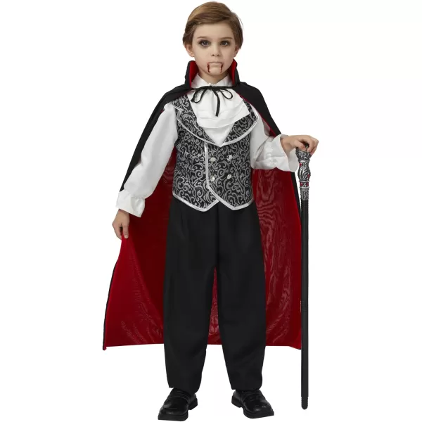 JOYIN Adult Child Unisex Vampire Costume Accessories Halloween Vampire Cape for Transylvania Dracula Theme PartyBlack  Red