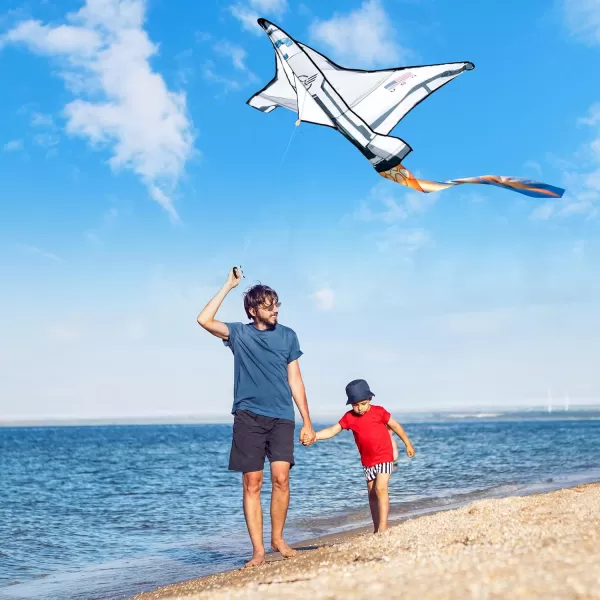 JOYIN Spaceship Kite Easy to Fly Huge Kites for Kids and Adults with 2625 ft Kite String Large Beach Kite for Outdoor Games and Activities
