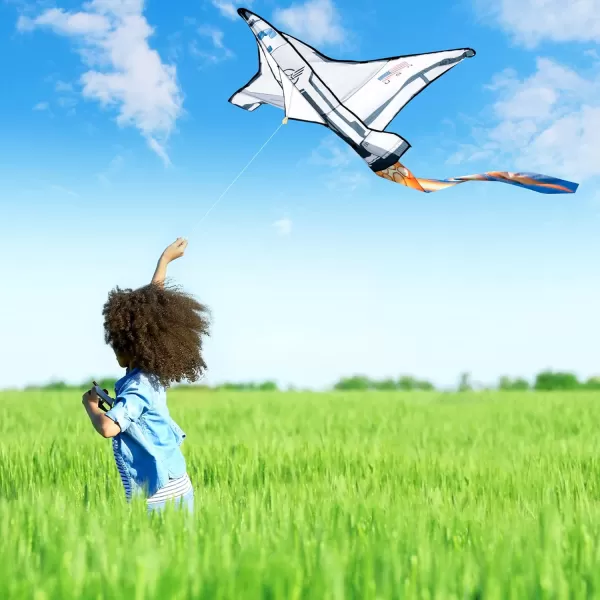 JOYIN Spaceship Kite Easy to Fly Huge Kites for Kids and Adults with 2625 ft Kite String Large Beach Kite for Outdoor Games and Activities