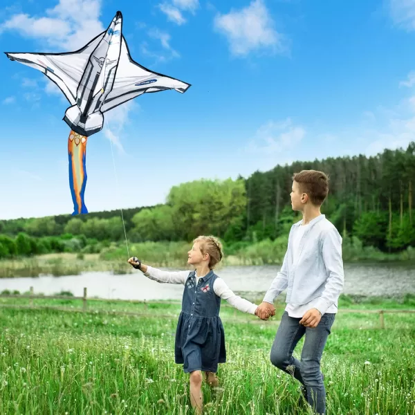JOYIN Spaceship Kite Easy to Fly Huge Kites for Kids and Adults with 2625 ft Kite String Large Beach Kite for Outdoor Games and Activities