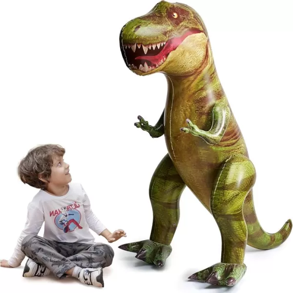 JOYIN 62 Giant TRex Dinosaur Inflatable for Party Decorations Birthday Party Gift for Kids and Adults Dinosaur Pool Toys Over 5Ft Tall