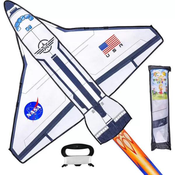 JOYIN Spaceship Kite Easy to Fly Huge Kites for Kids and Adults with 2625 ft Kite String Large Beach Kite for Outdoor Games and Activities
