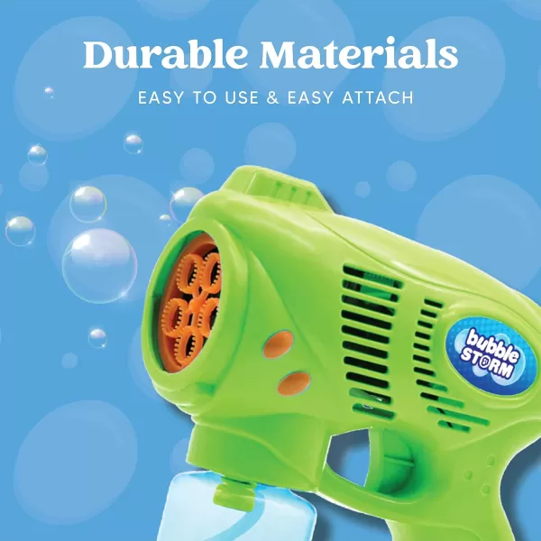 JOYIN 2 Kids Bubble Gun with 2 Bottles Bubble Refill Solution Bubble Guns Kids 48 Bubble Machine Gun for Toddlers 13 Bubble Gun Blaster Party Favors Summer Toy Outdoors Easter Birthday GiftBluegreen
