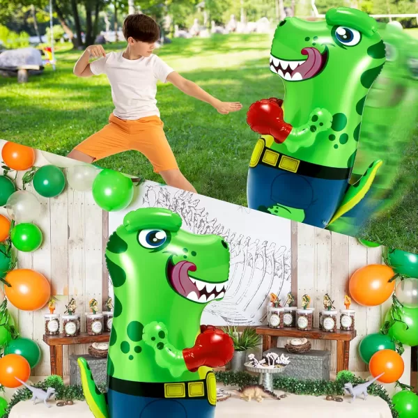 JOYIN Inflatable TRex Dinosaur Bopper 47 Inches Bop Bag Inflatable Punching Toy Kids Punching Bag with BounceBack Action