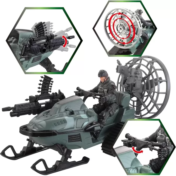 JOYIN Military Toy Set Military Airplane Toy Pretend Play Fighter Jet with Toy Soliders Army Men Action Figures Snowmobile Kayak Boat Army Toys for Boys Age 47 Kids Birthday Easter Xmas Gifts