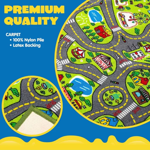 JOYIN Play Mat 80 x 150 cm for Children from 3 Years Old Large Circuit Mat for Games Room