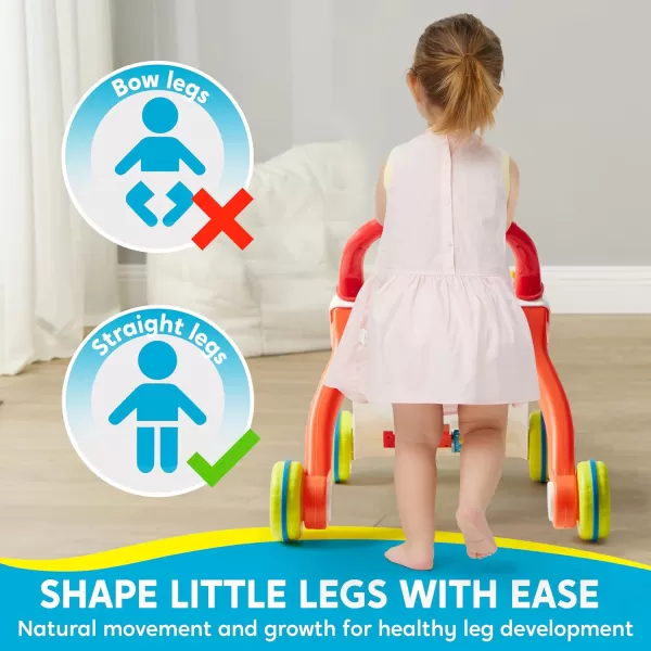 SYNCFUN Baby Learning Walker 2 in 1 Sit to Stand Learning Toys Baby Toys 612 Months Educational Toys for 1 Year Old Push Walker Gift with Wheels for Infant Boys Girls