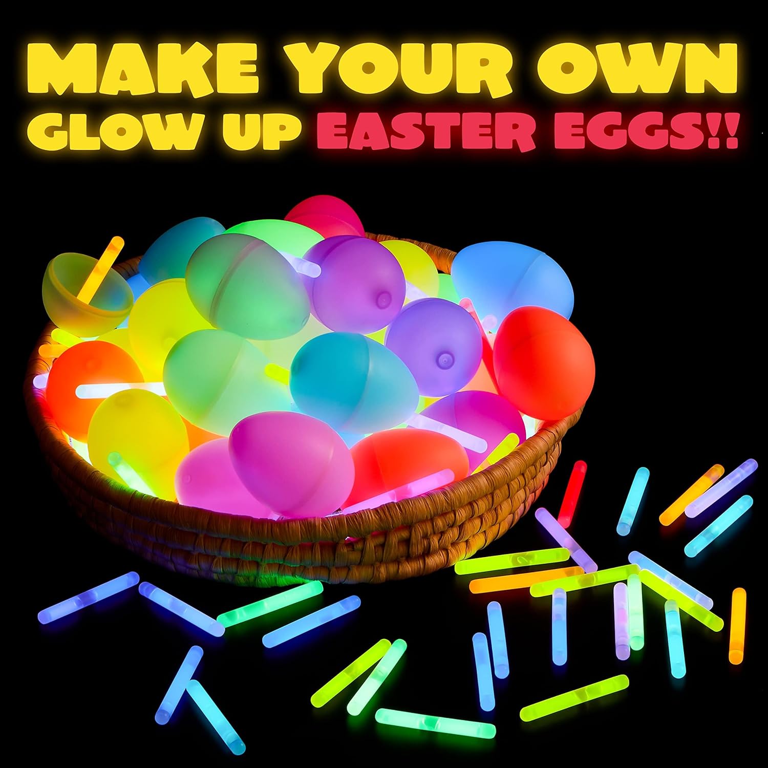 JOYIN 100 Mini Glow Sticks17quot 8 Colors Small Glow Glow in The Dark Halloween Party Favors Tiny Glow Sticks for Halloween Decorations
