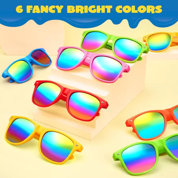 JOYIN 12 Pcs Kids Sunglasses Party Favors bulk Neon Sunglasses with UV Protection for Kids Pool Party Favors Boys and Girls Party sunglasses Goody Bags for kids Birthday