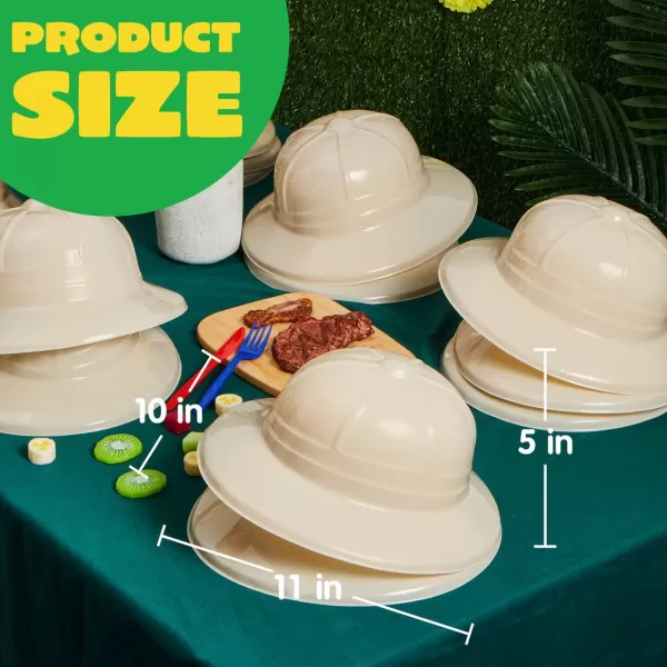 JOYIN 24 Pcs Safari Party HatsJungle Theme Animals Explorer Party Hat for Kids Dress Up Themed Birthday Party and Safari Dress Up